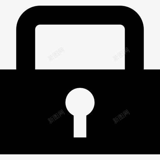 锁接口符号锁定的挂锁图标png_新图网 https://ixintu.com 安全 封闭 尖的图标 工具 挂锁 接口 符号 锁