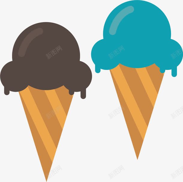 美味冰凉甜筒png免抠素材_新图网 https://ixintu.com 冰淇淋 冰镇 卡通 夏天 手绘 甜筒 美味