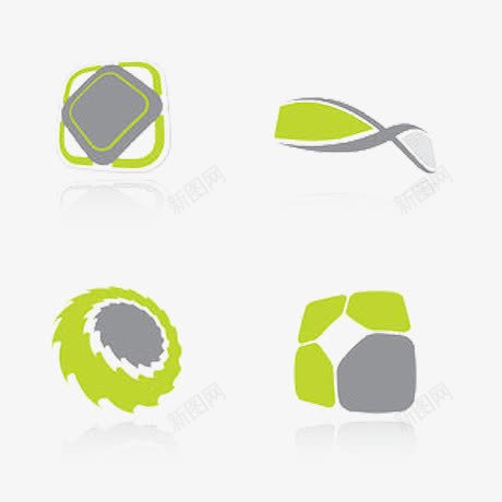 绿色商标图标png_新图网 https://ixintu.com logo 创意设计 商标