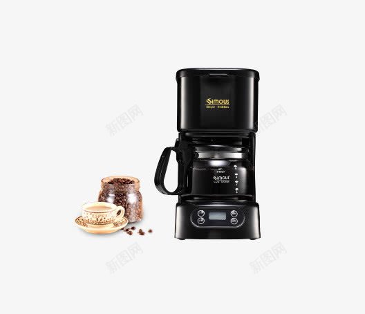 咖啡机喜式咖啡机榨汁机psd免抠素材_新图网 https://ixintu.com 咖啡机