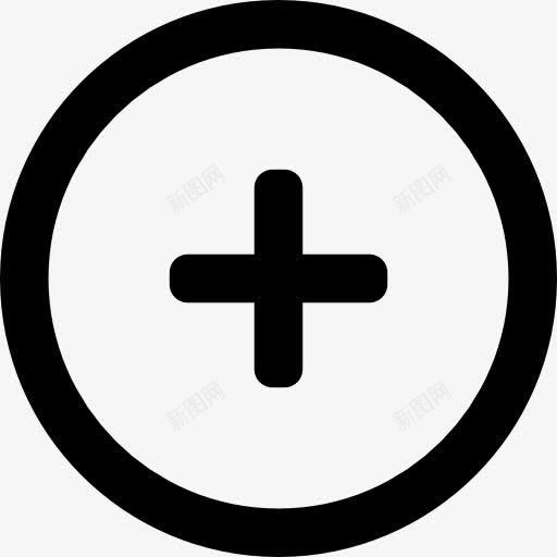 添加圆形按钮图标png_新图网 https://ixintu.com 加上按钮 圆 圆卷2 标志 添加 界面 符号