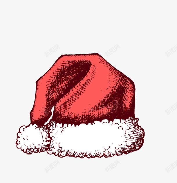 手绘圣诞帽png免抠素材_新图网 https://ixintu.com 圣诞帽 圣诞节 手绘