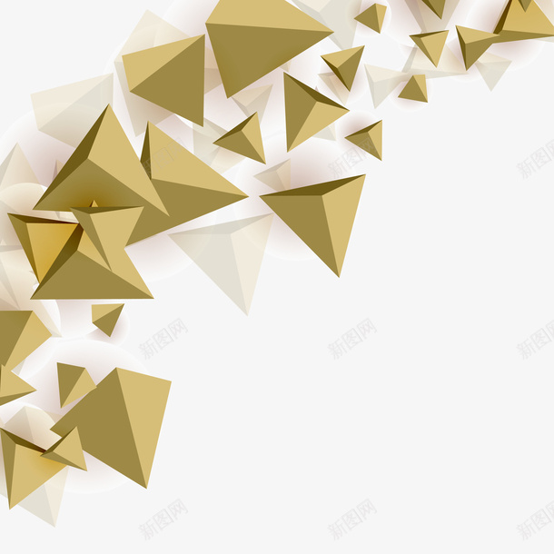 卡通黄色三角形矢量图eps免抠素材_新图网 https://ixintu.com 三角形 卡通三角形 矢量三角形 矢量图