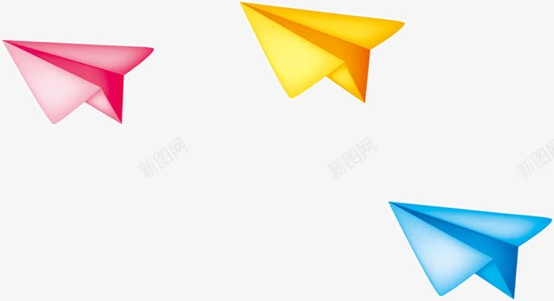 漂亮的纸飞机png免抠素材_新图网 https://ixintu.com 漂亮 纸飞机 蓝色