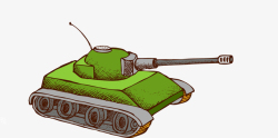 绿色坦克素材