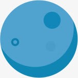 扁平地球png免抠素材_新图网 https://ixintu.com 卡通地球 地球 地理 扁平 蓝色