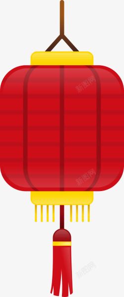 中国传统灯红色卡通灯笼高清图片