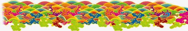 彩色中国风花纹装饰png免抠素材_新图网 https://ixintu.com 国风 彩色 花纹 装饰
