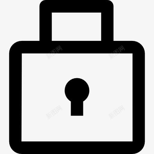 锁挂锁符号图标png_新图网 https://ixintu.com 工具 挂锁 清晰的图标 界面锁定 符号 锁
