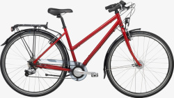 红色自行车素材