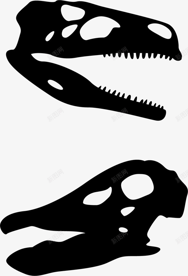 头骨剪影png免抠素材_新图网 https://ixintu.com 侏罗纪恐龙 剪影 大型恐龙 头骨 恐龙 恐龙剪影