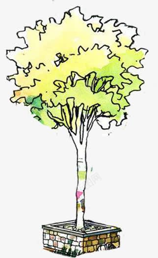 创意合成水彩树木png免抠素材_新图网 https://ixintu.com 创意 合成 树木 水彩