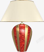 红色花纹灯具装饰素材