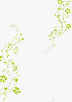 绿色的花纹背景素材