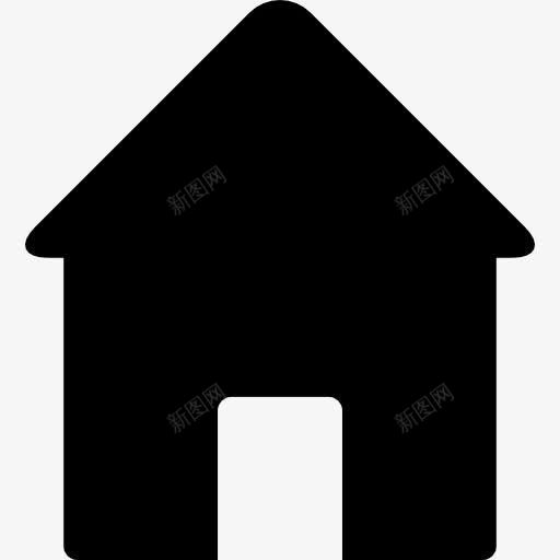 家里黑色的形状图标png_新图网 https://ixintu.com 家 形状 界面 符号 酷的图标 黑色