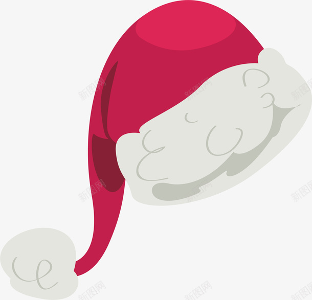 卡通红色圣诞帽矢量图ai免抠素材_新图网 https://ixintu.com merryChristma merryChristmas 卡通帽子 圣诞帽 圣诞节 矢量png 红色圣诞帽 矢量图