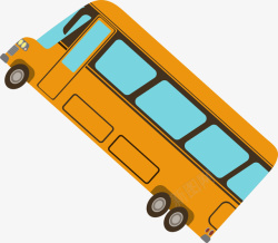 玩具黄色巴士车素材