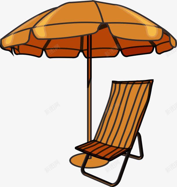 太阳伞元素png免抠素材_新图网 https://ixintu.com png 元素 太阳伞矢量 躺椅