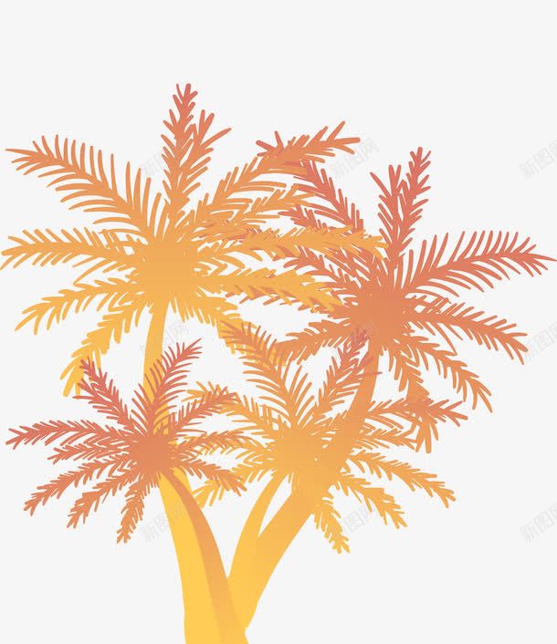 卡通沙滩椰子树png免抠素材_新图网 https://ixintu.com ppt元素 卡通 椰子树 沙滩