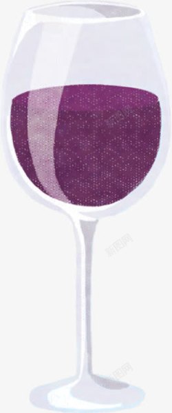 紫色创意高脚杯美酒素材