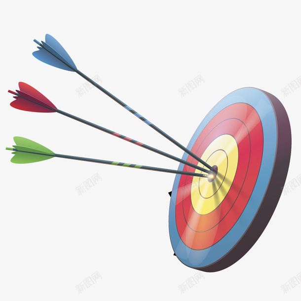 箭和靶子矢量图eps免抠素材_新图网 https://ixintu.com 圆形 彩色 标靶 矢量图 箭 红色 绿色 绿色准星 蓝色 运动 靶子