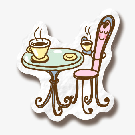 卡通餐桌png免抠素材_新图网 https://ixintu.com 卡通 座椅 彩色 装饰 餐桌 餐饮