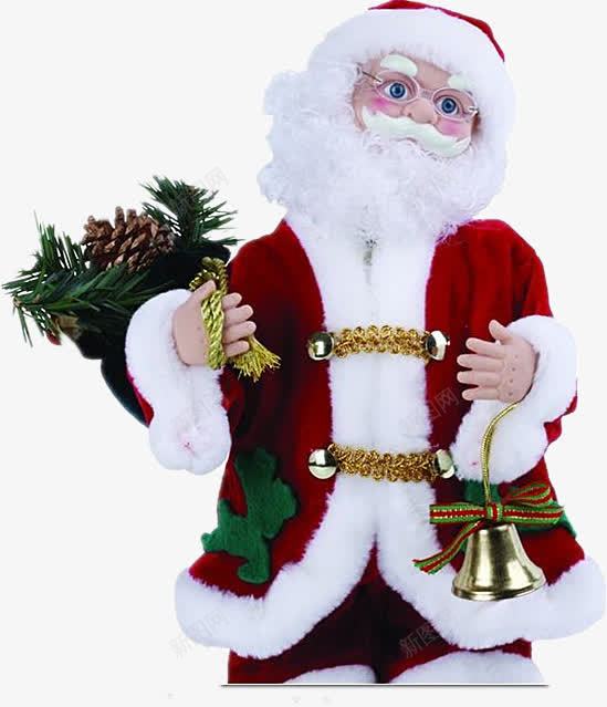 背着松果的圣诞老人png免抠素材_新图网 https://ixintu.com 产品实物 可爱 圣诞礼物 迷你