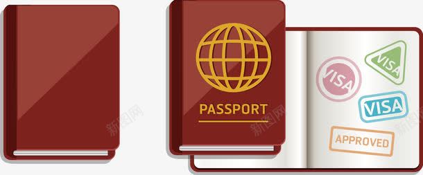 PPT信息图元素png免抠素材_新图网 https://ixintu.com PPT 信息图 商业 护照 插画 旅游 旅行 通行证