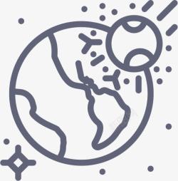 Impact小行星影响OutlineSmashicons图标高清图片