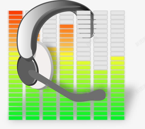 音乐耳麦png免抠素材_新图网 https://ixintu.com 耳麦 装饰 音乐