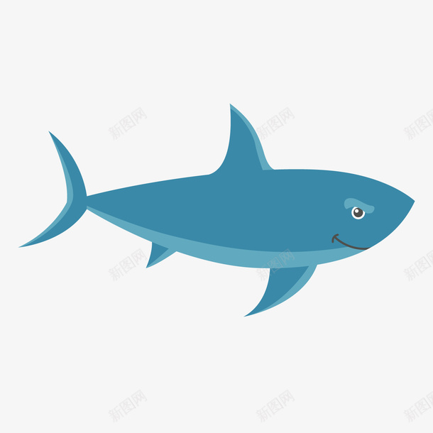 蓝色卡通鲸鱼png免抠素材_新图网 https://ixintu.com 卡通鱼 卡通鲸鱼 海洋生物 背景装饰 蓝色鱼