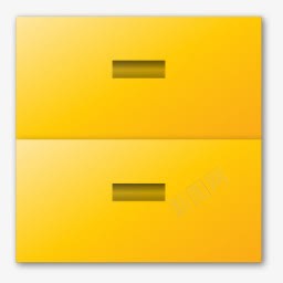黄色的文件柜图标png免抠素材_新图网 https://ixintu.com 办公柜 文件柜