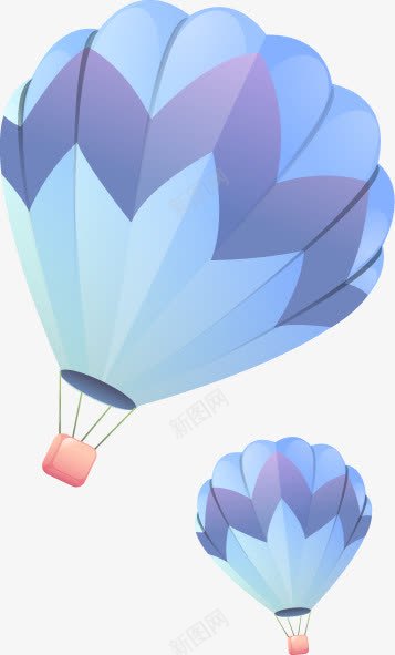 蓝色卡通手绘可爱气球png免抠素材_新图网 https://ixintu.com 卡通 可爱 气球 蓝色
