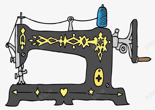 缝纫机png免抠素材_新图网 https://ixintu.com 线轴 缝纫 缝纫机 金属