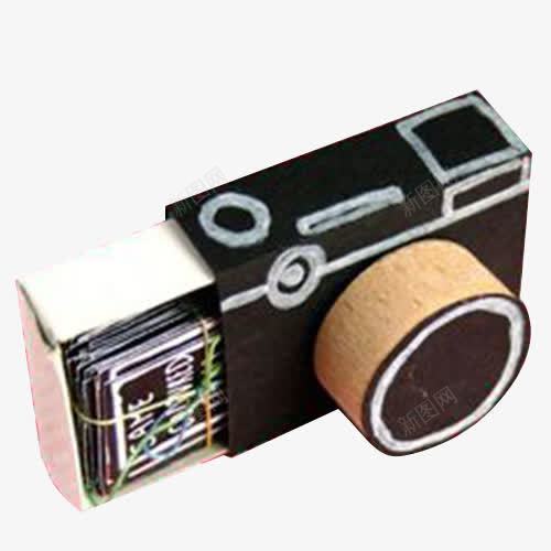 DIY照相机纸盒png免抠素材_新图网 https://ixintu.com 收纳 有趣 纸巾筒改装 装饰