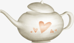 爱心茶壶咖啡壶素材