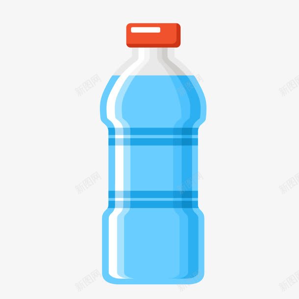白色饮料瓶蓝色饮料png免抠素材_新图网 https://ixintu.com PNG矢量 白色 蓝色 饮料 饮料瓶