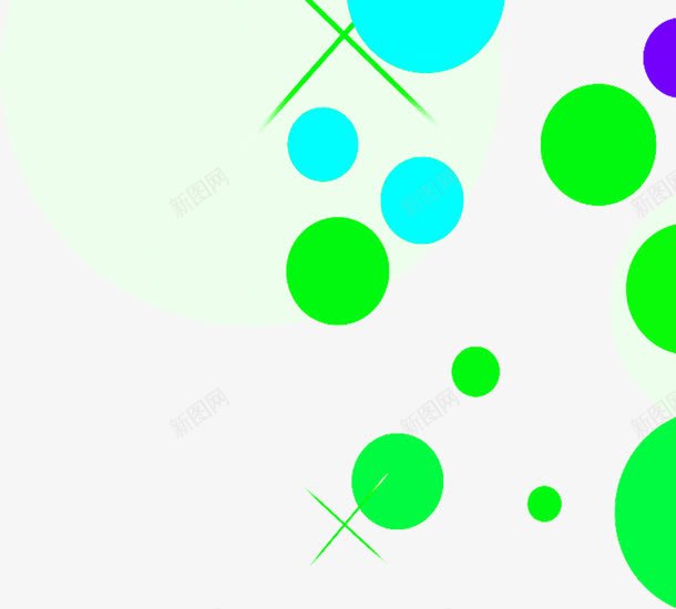 手绘漂浮绿色斑点装饰png免抠素材_新图网 https://ixintu.com 斑点 漂浮 绿色 装饰