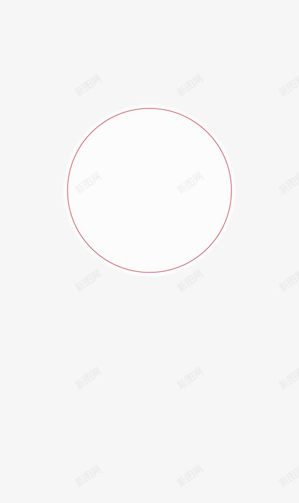 白色标志png免抠素材_新图网 https://ixintu.com 商务 标签 简约 红色圈 装饰圆