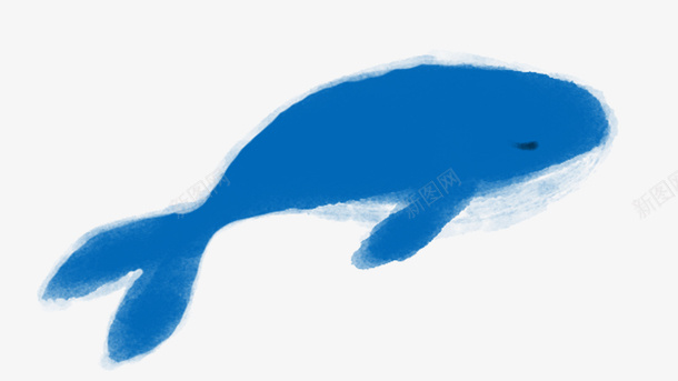 手绘鲸鱼png免抠素材_新图网 https://ixintu.com PNG图形 PNG装饰 手绘 蓝色 装饰 鲸鱼