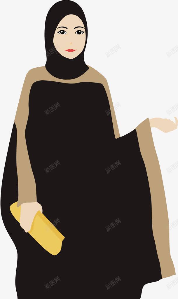 黄色穆斯林女性png免抠素材_新图网 https://ixintu.com 伊斯兰 免抠PNG 圣纪节 女性 穆斯林 装饰图案 黄色