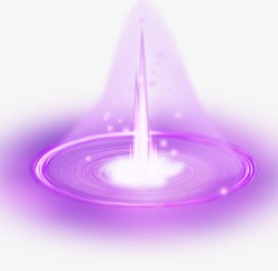 紫色喷发效果光效素材