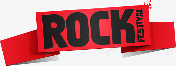 红色rock标签png免抠素材_新图网 https://ixintu.com rock 免抠PNG 摇滚 标签 红色 装饰图案 音乐