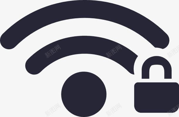 wifi带锁2格png免抠素材_新图网 https://ixintu.com 2格 wifi 带锁