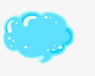 蓝色云朵对话框png免抠素材_新图网 https://ixintu.com 云朵 对话框 蓝色