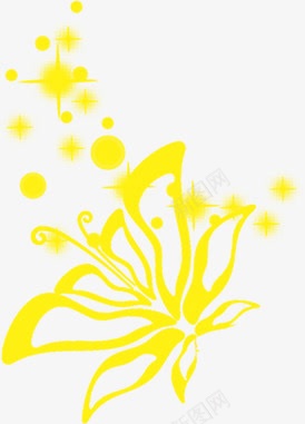 黄色蝴蝶装饰背景png免抠素材_新图网 https://ixintu.com 背景 蝴蝶 装饰 黄色