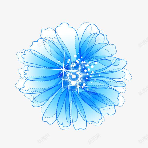 水蓝色的花纹点线png免抠素材_新图网 https://ixintu.com 水蓝色的花纹点线 花纹 蓝色 蓝色花纹