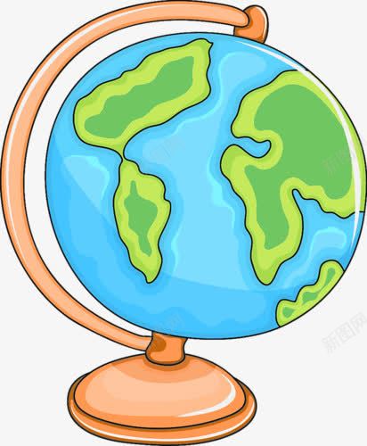 地球仪卡通png免抠素材_新图网 https://ixintu.com 世界 卡通 地球仪 地理