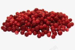 散落红色可口的蔓越莓素材