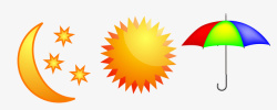 抽象太阳矢量图素材